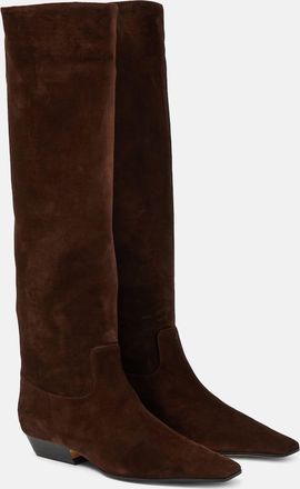 Khaite Suede knee-high boots
