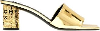Givenchy Tape Heeled Mules - Dames - Muiltjes - Geel - 36 EU - Leer - Schoenen