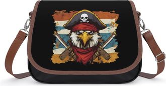 Generic Pirates Eagle1 Vintage Fashion Womens Crossbody Bags Novelty Handbag Shoulder Bag Purse