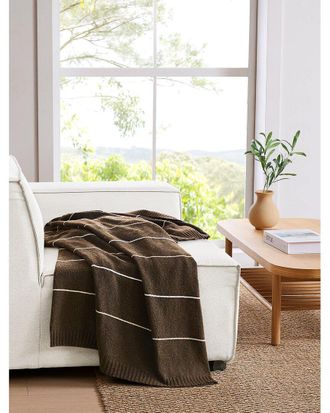 Brooklyn Loom Oxford Knit Stripe Throw