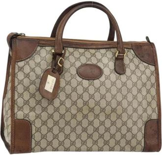 Gucci Pre-owned Handbags, female, Beige, Size: ONE SIZE Pre-owned Vintage Handbag