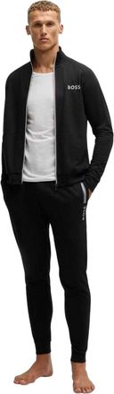 HUGO BOSS Authentieke joggingbroek voor heren van French Terry met normale pasvorm (Zwart)