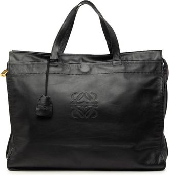 Loewe Pre-owned Loewe Leather Anagram Shopper Tote Ladies L1PRPWL645L4BO3D