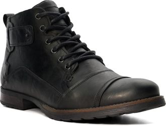 Dune London Mens Simon Leather Lace Up Chukka Boots Size UK 8 Flat Heel Casual Boots Black