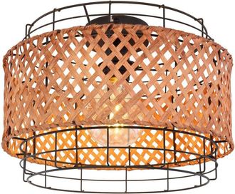 Globo Lighting Plafón - Gina - natural - metal - ø 35cm - E27 - 15668D - Globo