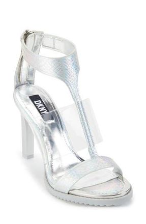 DKNY Braydi Ankle Strap Sandal in Silver at Nordstrom Rack, Size 5.5