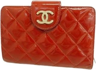 Chanel Pre-owned Wallets, female, Red, Size: ONE SIZE Pre-owned Leather Wallet
