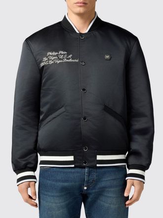 Philipp Plein Bomber imbottito Shiny Satin Varsity