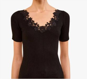 Ulla Johnson Celeste Knit Top In Noir