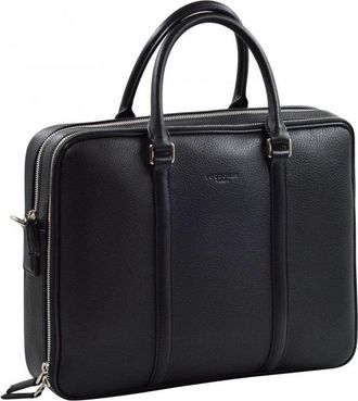 Pourchet Ethan Documenten Aktetas - Heren - Laptoptassen - Zwart - ONE Size - Leer - Tassen