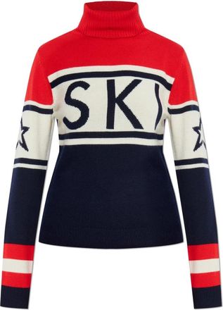 Perfect Moment Schild Turtleneck - Dames - Coltruien - Rood - L - Wol - Truien & Vesten