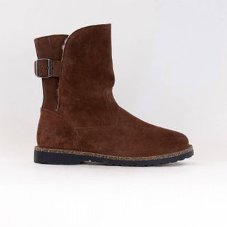 Birkenstock Womens Uppsala Shearling Boot In Espresso