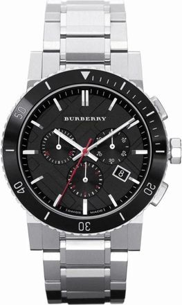 Burberry Accessoires, Heren, Grijs, ONE Size, Chronograaf Horloge