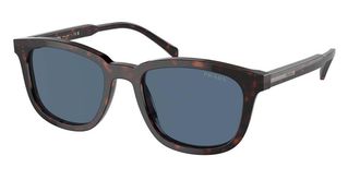 Prada PR A21SF Asian Fit 17N06A Mens Sunglasses Tortoiseshell Size 55