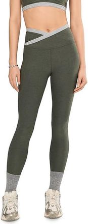 Beyond Yoga Spacedye Outlines High Waisted Midi Leggings Womens Clothing Dusty Forest Heather : XL (US Womens 14-16), Elastane/Polyester