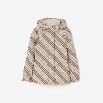 Burberry Reversible Check Hooded Jacket