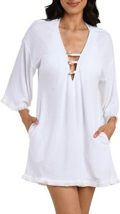 La Blanca Wild Nomad Cover-Up Dress in White at Nordstrom, Size X-Large
