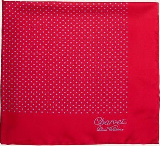 Charvet Mens Silk Dot-Print Pocket Square