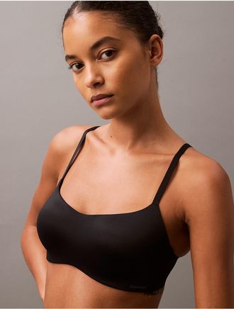 Calvin Klein Womens Liquid Touch Lightly Lined Demi Bra - Black - 32B