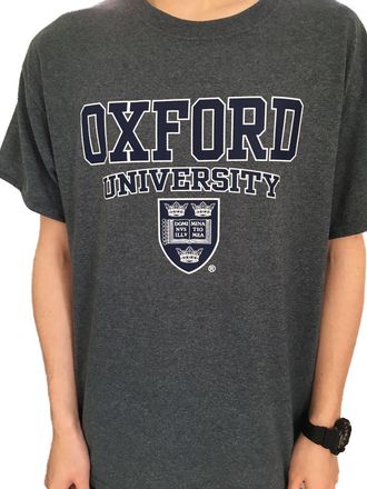 Oxford University Official Oxford University Crest T-Shirt - Dark Grey - Official Apparel of The Famous Univeristy of Oxford