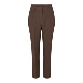 Rue de Femme RUE de Femme - Slim-fit broek - Dames - Broeken - Bruin - Maat: XS Leer