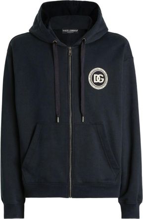 Dolce & Gabbana Dark Blue Zip Up Hoodie