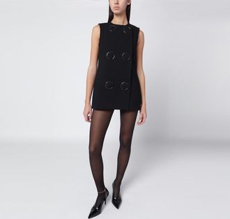 Gucci Black vest with large buttons