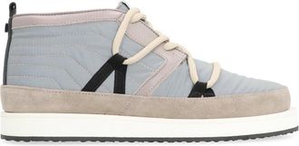 Volta Leren Mid-top Sneakers met Vibram Zool - Heren - Sneakers - Grijs - 42 EU - Leer - Schoenen