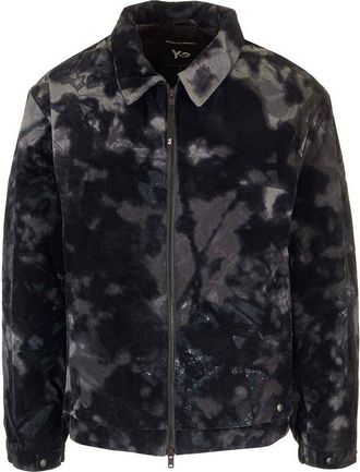 Yohji Yamamoto Black And White Camouflage Jacket
