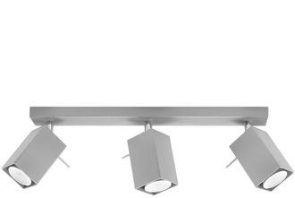 Sollux Lighting Design Deckenlampe Merida 3-Flammig, Grau