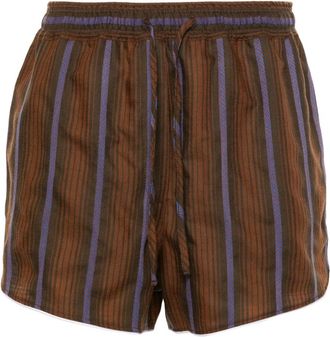 Wales Bonner Life Shorts - Dames - Bermuda - Bruin - XS - Wol - Korte Broeken