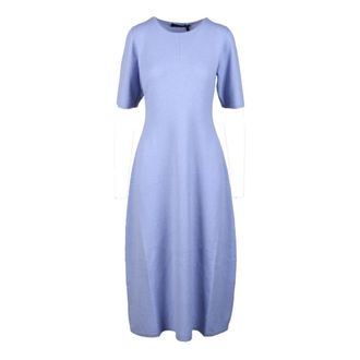 Fabiana Filippi Wol Zijde Kasjmier Jurk - Dames - Casual kleedjes - Paars - 2XS - Wol - Kleedjes