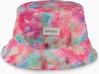Spiral Womens Logo All Around Brim Panel Bucket Hat - Tie Dye Spirit - Size: LADIES