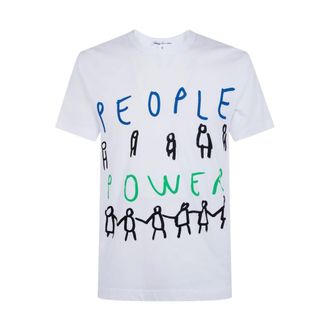 Comme Des Gar&ccedil;ons Heren, Tops, Wit, Maat: S