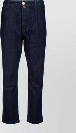 Jacob Cohen trousers back pockets belt loops cropped length