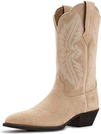 Ariat Heritage R Toe StretchFit Womens Shoes Truly Taupe : 9.5 B - Medium, Leather