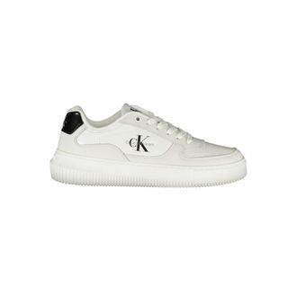 Calvin Klein Witte Leren Dames Sneakers