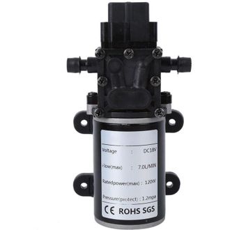 OEM Bomba De Diafragma Inteligente, Bomba De Diafragma De Alta Presi&oacute;n Dc12v 120w, Salida De Agua Recta 7l/min 10mm (motor De 18v)