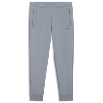 BOSS Cotton-blend sweatpants with embroidered logo