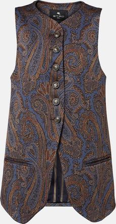 Etro Paisley jacquard vest