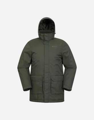 Mountain Warehouse Mens Mountain Warehouse Mens Ranger Padded Parka - Green - Size: 46/Regular