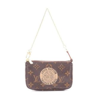 Louis Vuitton Pre-owned Handbags, female, Brown, Size: ONE SIZE Pre-owned Mini Pochette Accessoires Handbag