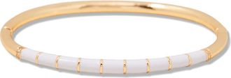 Brook & York Newport Enamel Bangle in Gold/White at Nordstrom Rack