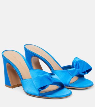 Gianvito Rossi Rosie satin mules