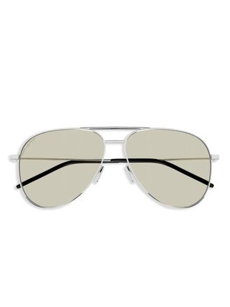 Saint Laurent Eyewear Zonnebril met piloten montuur - Grijs