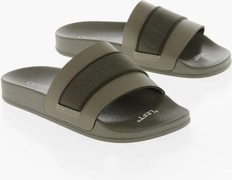 Off-white Rubber Slides INDUSTRIAL with Logo Band size 40