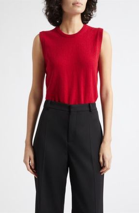 Johnstons of Elgin Iris Cashmere Sweater Vest in Claret at Nordstrom, Size X-Small