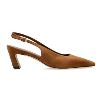 Stuart Weitzman Schoenen, Dames, Bruin, 37 EU, Leer, Stassi Slingback 50
