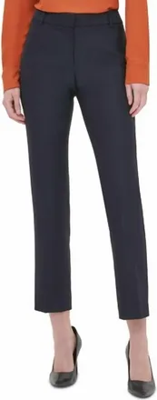 Calvin Klein Twill Slim Leg Pants In Gray/black