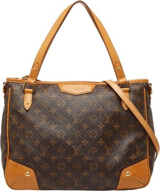 Louis Vuitton Brown Pvc Leather Shoulder Bag Tote Bag (Pre-Owned)